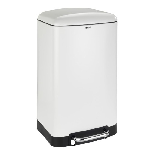 Coș de gunoi Wenko, 30 l, alb