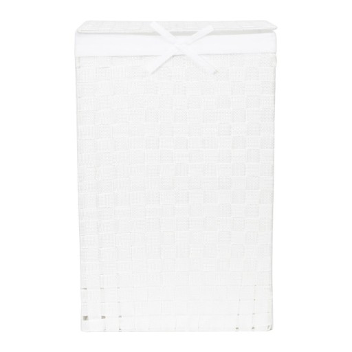 Coș de rufe cu capac Compactor Laundry Linen, înălțime 60 cm, alb