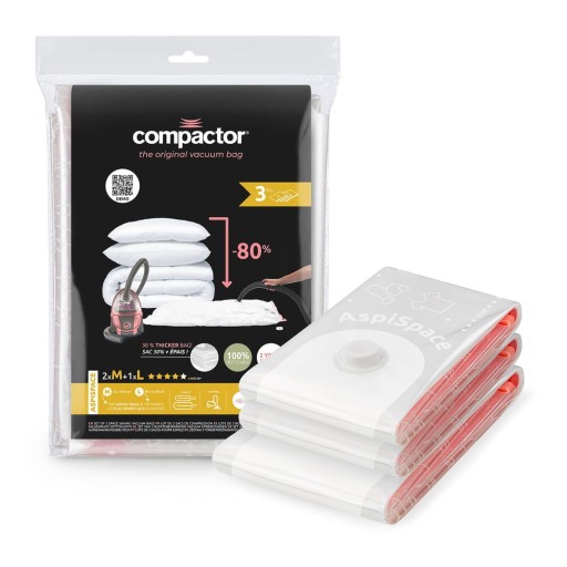 Saci de vidat 3 buc. Space Save M/L – Compactor