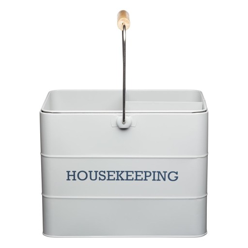 Suport metalic depozitare produse de curățenie Kitchen Craft Living Nostalgia, gri