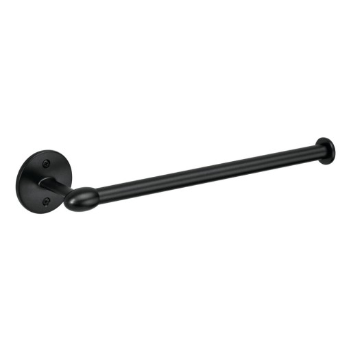 Suport metalic pentru prosoape de hârtie iDesign Orbinni, 36 cm, negru
