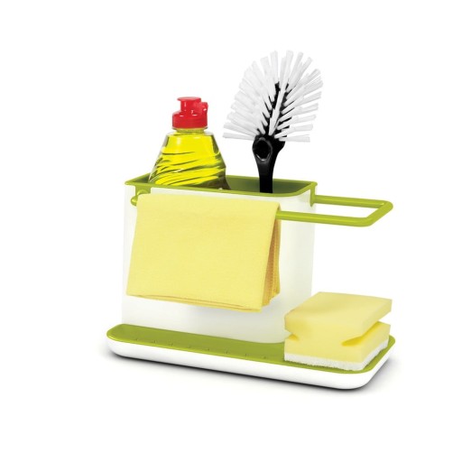 Suport pentru detergent de vase Joseph Joseph Caddy Sink Tidy, alb-verde