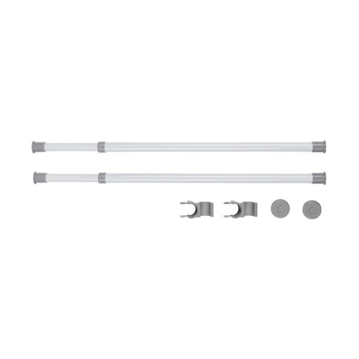 Set 2 suporturi telescopice pentru haine Wenko Herkules, lungime 75 - 120 cm