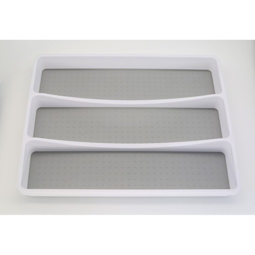 Organizator din plastic gri pentru sertar 41 x 33 cm - Addis