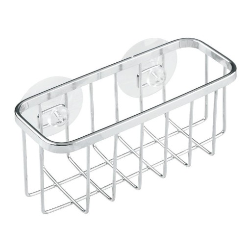 Suport din metal cu ventuze pentru burete iDesign Gia