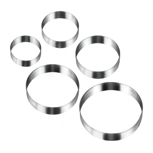 Set 5 forme pentru prăjituri în formă de cerc Metaltex Cookie Cutters