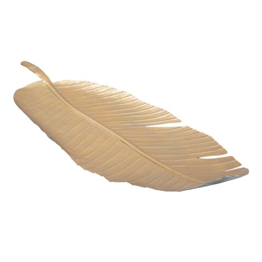 Decorațiune Mauro Ferretti Leaf, 55,5 x 18 cm, auriu