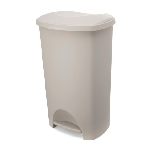Coș de gunoi gri cu pedală din plastic 50 l – Addis
