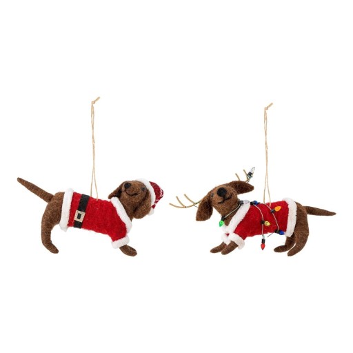 Ornamente de Crăciun 2 buc. din lână 12 cm Monty – Bloomingville