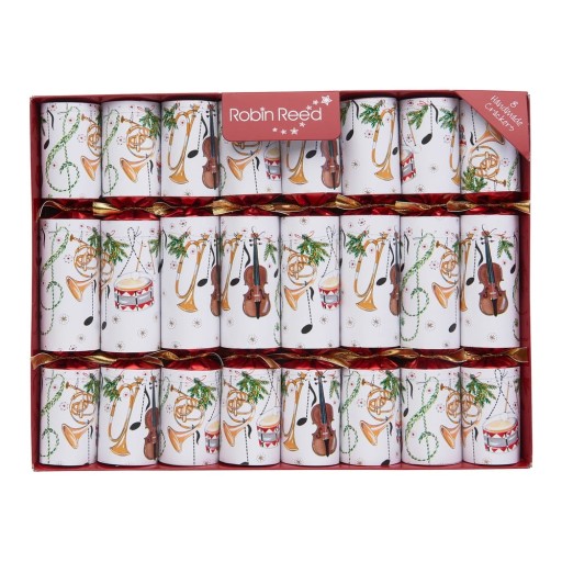 Pocnitori de Crăciun din hârtie în set de 8 Concerto Fanfare - Robin Reed