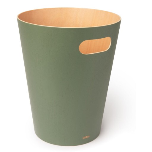 Coș de gunoi verde 7,5 l Woodrow – Umbra