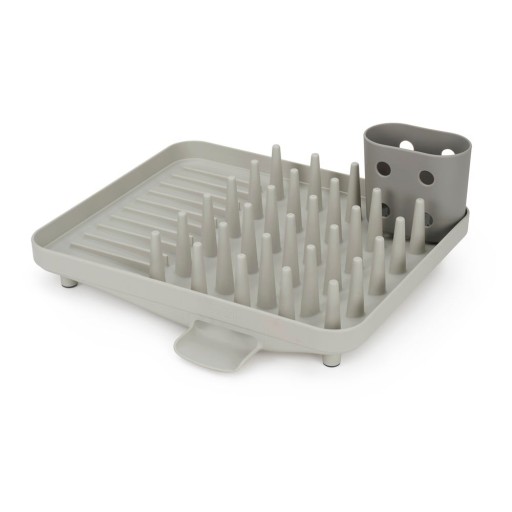Scurgător de vase gri deschis din plastic 33,5x31,5 cm Duo – Joseph Joseph