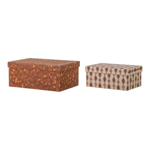 Cutii de depozitare 2 buc. din carton decorative 26x19x11 cm Saliha – Bloomingville
