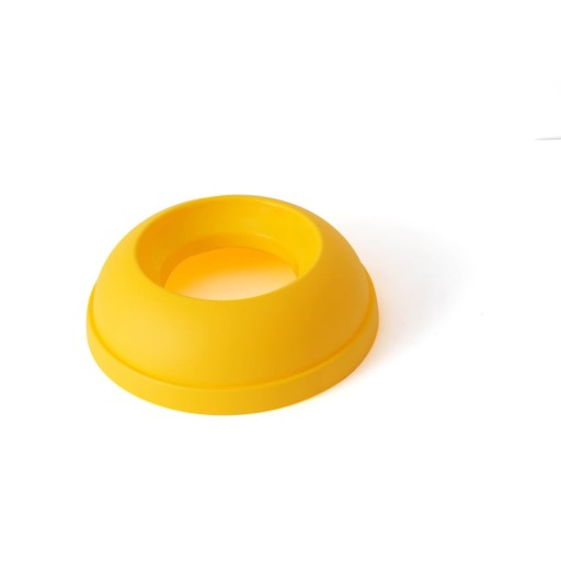Capac pentru coș de gunoi galben de reciclat din plastic – Addis