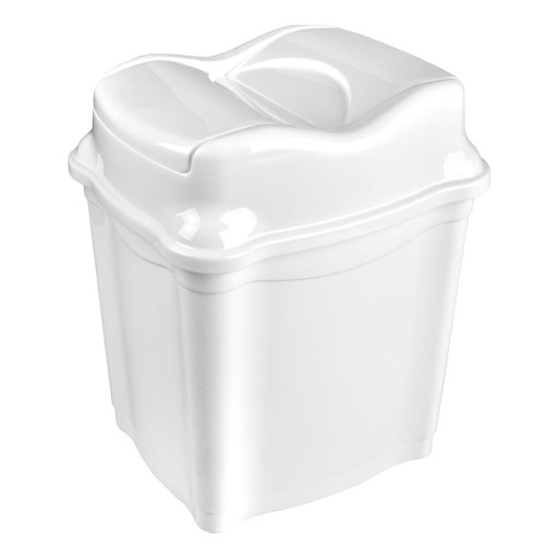 Coș de gunoi alb din plastic 9 l Whirpool – Orion