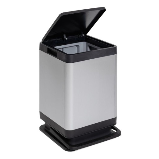 Coș de gunoi argintiu cu pedală din plastic 80 l Tokyo – DEA HOME