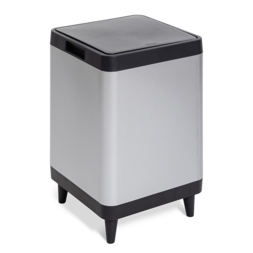 Coș de gunoi argintiu cu senzori de atingere din plastic 60 l Berlino – DEA HOME