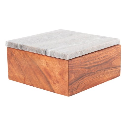 Cutie de depozitare maro din lemn decorativă Acacia – PT LIVING