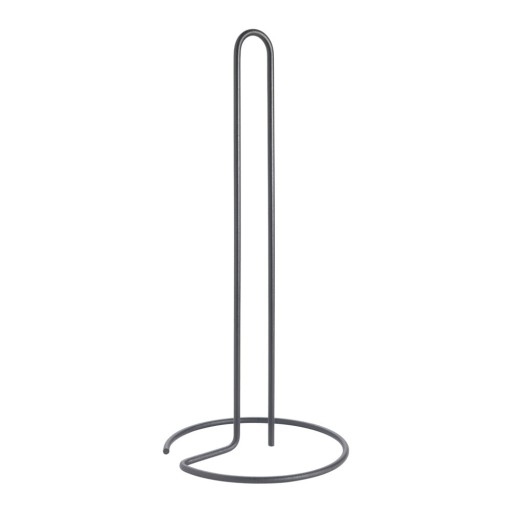 Suport vertical pentru prosoape de bucătărie din hârtie negru mat din oțel ø 14 cm Lava – Metaltex