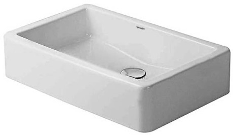 Lavoar Duravit Vero 60x38cm  fara orificiu baterie  fara preaplin  montare pe blat