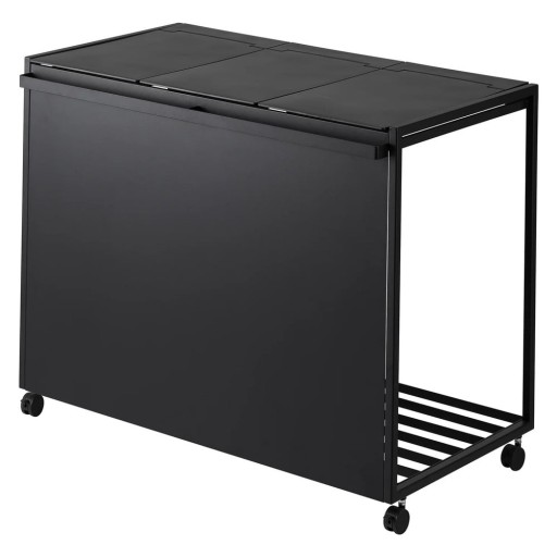 Coș de gunoi negru de reciclat din metal Tower – YAMAZAKI