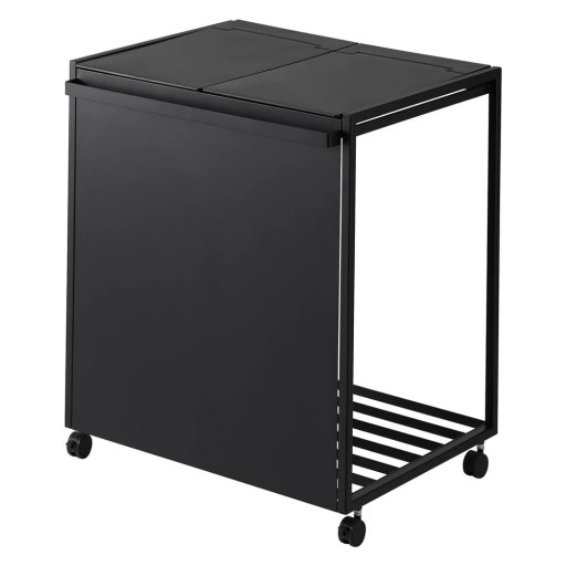 Coș de gunoi negru de reciclat din metal Tower – YAMAZAKI