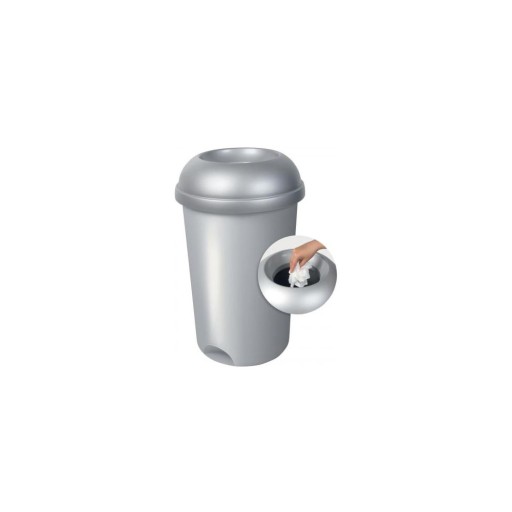 Coș de gunoi gri pentru reciclare din plastic 50 l – Addis