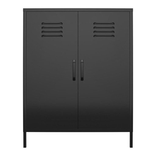 Dulap negru din metal 40x102x80 cm Mission District – Støraa