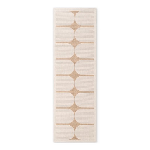 Covor tip traversă pentru interior și exterior bej/fildeș 80x250 cm Duet Bowen – NORTHRUGS