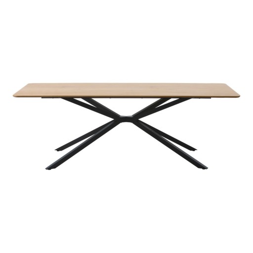 Masă de dining cu blat cu aspect de lemn de stejar 100x200 cm Cesura – Unique Furniture