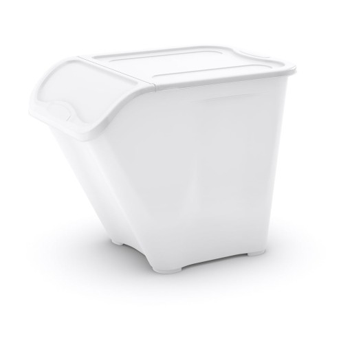 Cutie de depozitare albă din plastic cu capac 55x39x46 cm All In Box – KIS