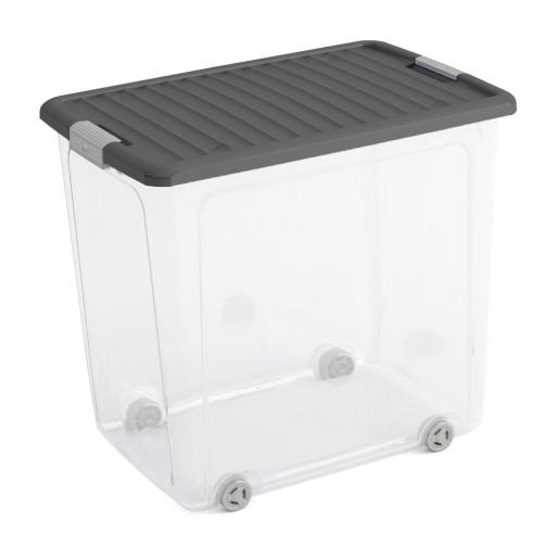 Cutie de depozitare din plastic cu capac 56,5x39x51,5 cm W box XL – KIS