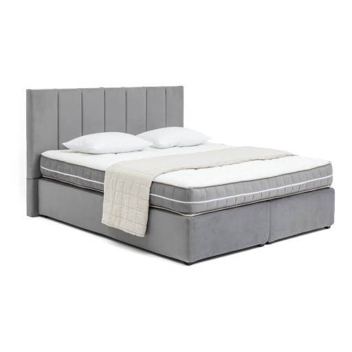 Pat boxspring gri 180x200 cm Olia Bold Line – Bonami Selection