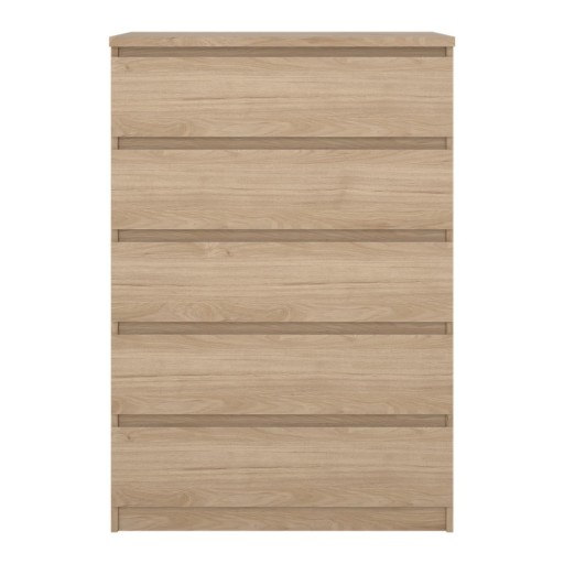 Comodă în culoare naturală cu aspect de lemn de stejar 77x111x50 cm Naia – Tvilum
