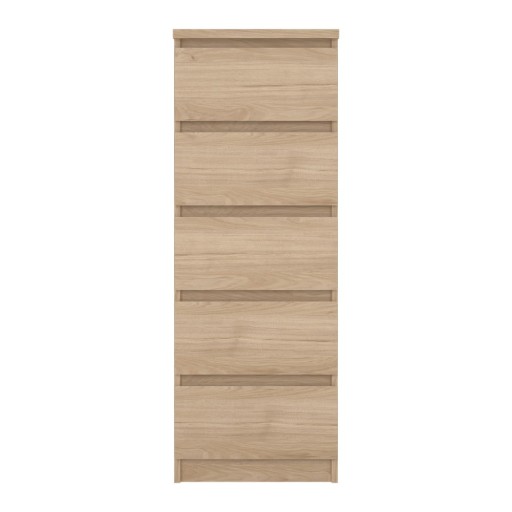 Comodă în culoare naturală cu aspect de lemn de stejar 40x111x50 cm Naia – Tvilum