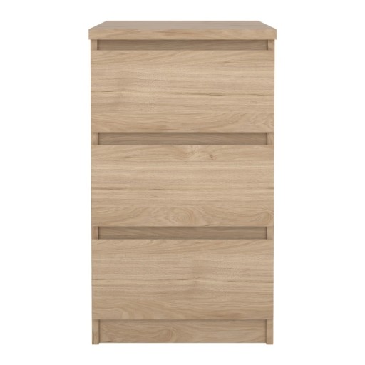 Comodă în culoare naturală cu aspect de lemn de stejar 40x70x50 cm Naia – Tvilum