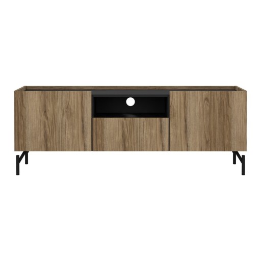 Comodă TV maro cu aspect de lemn de stejar 147x54x41 cm Bergen – Tvilum