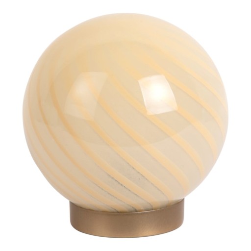 Veioză galben-deschis cu abajur din sticlă (înălțime 17 cm) Summer Globe – Leitmotiv