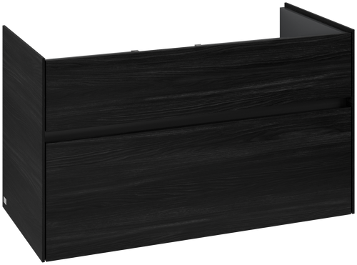 Dulap baza suspendat Villeroy & Boch Collaro cu 2 sertare  95.4x44.4cm  Black Oak