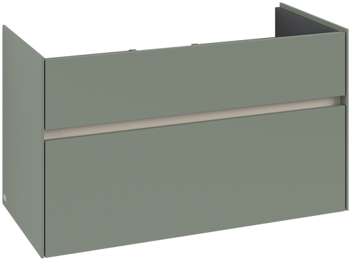 Dulap baza suspendat Villeroy & Boch Collaro cu 2 sertare  95.4x44.4cm  Soft Green