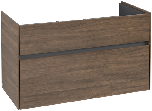 Dulap baza suspendat Villeroy & Boch Collaro cu 2 sertare  95.4x44.4cm  Arizona Oak