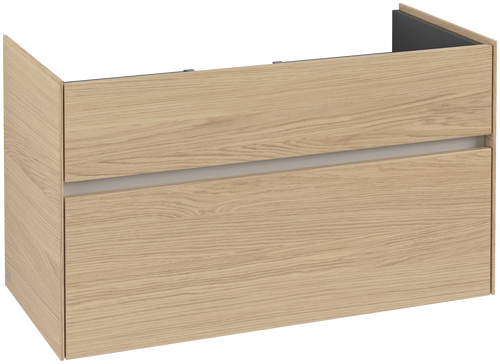 Dulap baza suspendat Villeroy & Boch Collaro cu 2 sertare  95.4x44.4cm  Nordic Oak