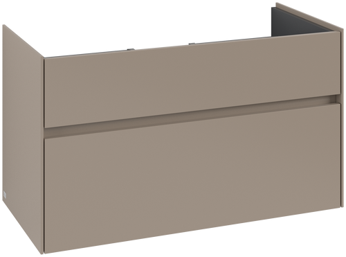 Dulap baza suspendat Villeroy & Boch Collaro cu 2 sertare  95.4x44.4cm  Taupe