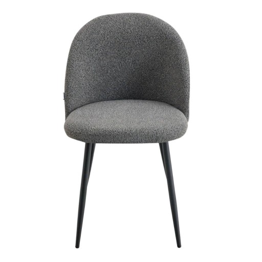 Scaun Fresca, Homla, 56x47x78 cm, metal/poliester, gri inchis