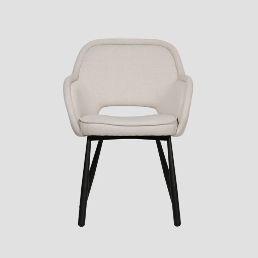 Scaun Campea, Homla, 62x61x84 cm, metal/poliester, bej