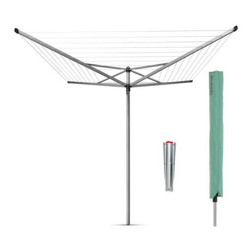Uscător de rufe argintiu pentru grădină 50 m Topspinner – Brabantia