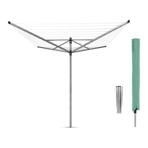 Uscător de rufe argintiu pentru grădină 60 m Lift-O-Matic – Brabantia