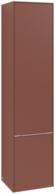 Dulap inalt suspendat Villeroy & Boch Subway 3.0 171x40x35cm  orientare stanga  Wine Red  maner aluminiu
