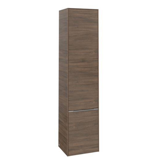 Dulap inalt suspendat Villeroy & Boch Subway 3.0 171x40x35cm  orientare stanga  Arizona Oak  maner aluminiu