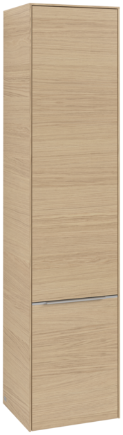 Dulap inalt suspendat Villeroy & Boch Subway 3.0 171x40x35cm  orientare stanga  Nordic Oak  maner aluminiu